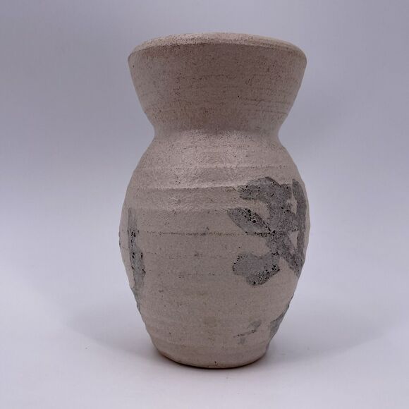 Decorative 6" Ceramic Vase Rough Texture Abstract Design Flower Floral Decor - Picture 4 of 11